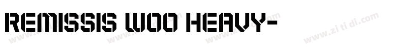 Remissis W00 Heavy字体转换